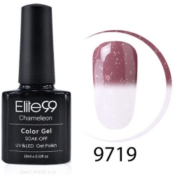 Гел Лак Термо 2в1 Цветно Бял 9719 10ml Elite99